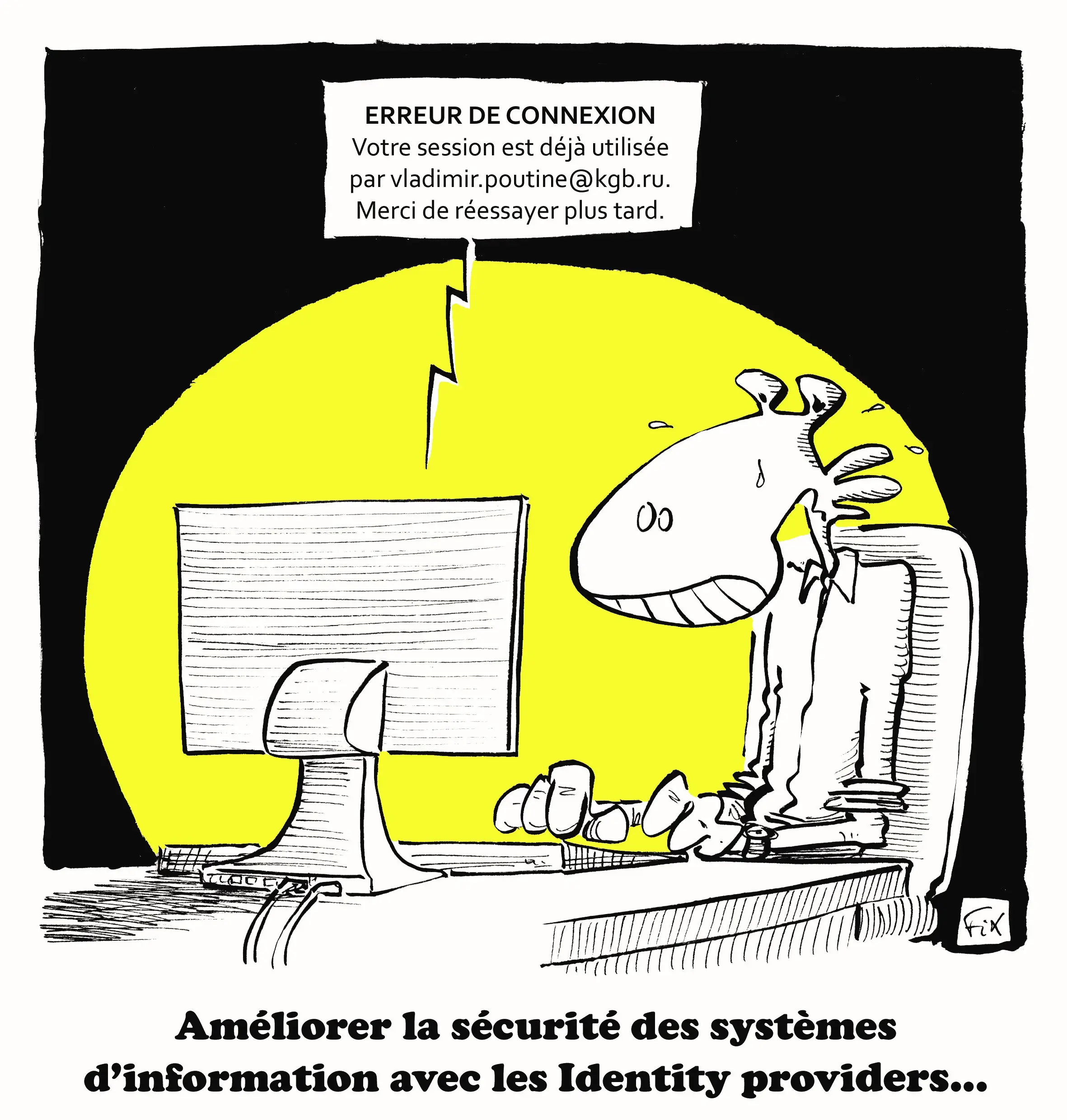 dessin sécurité informatique