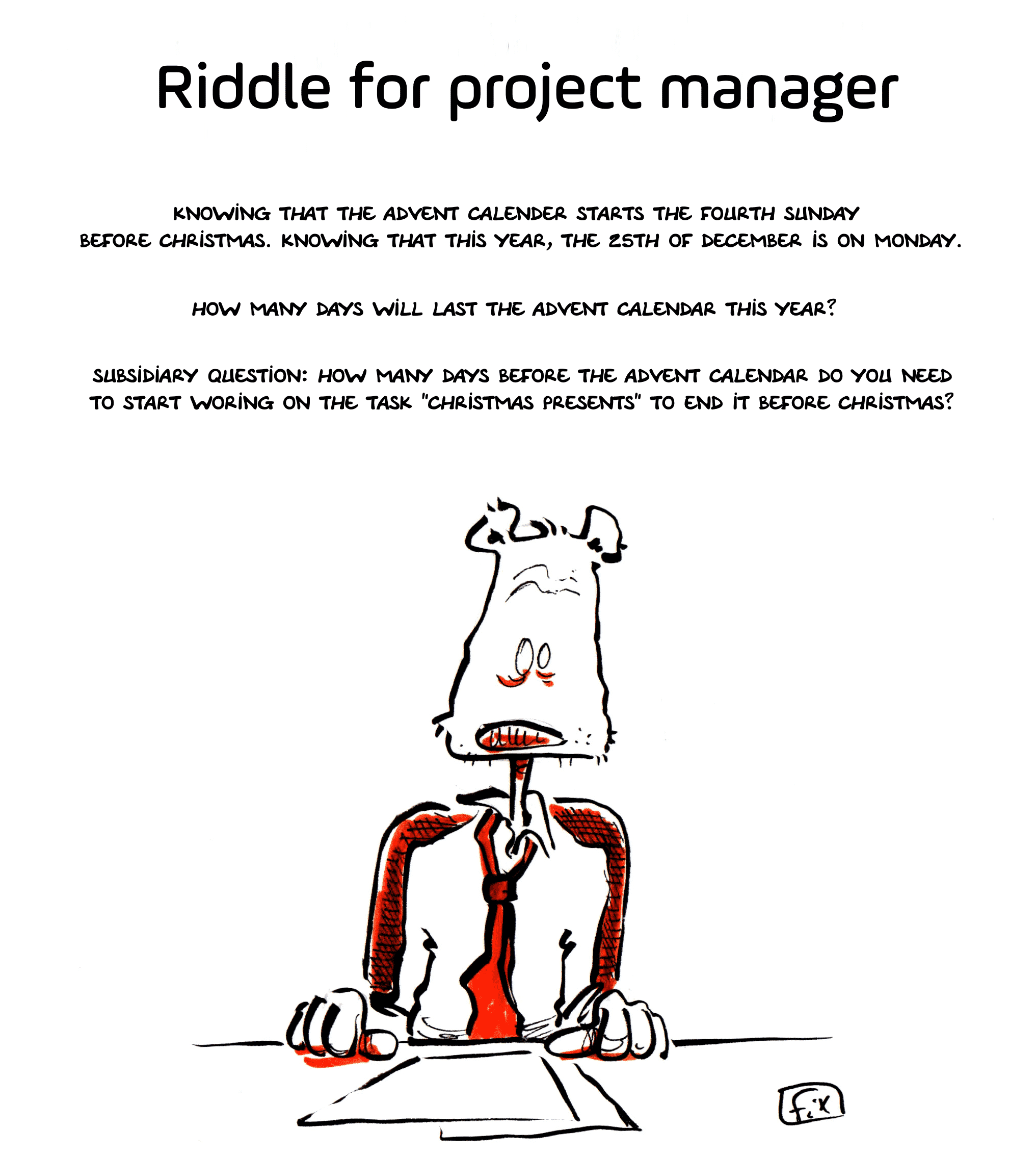 Christmas riddle for PMO and project managers - Virage Group