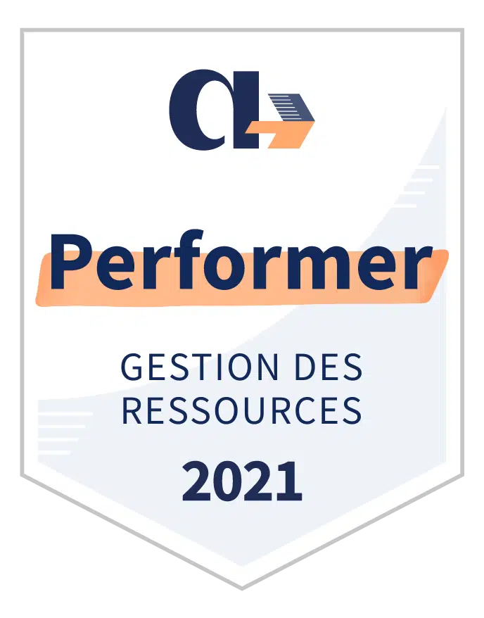 Badge Appvizer Performer en gestion des ressources